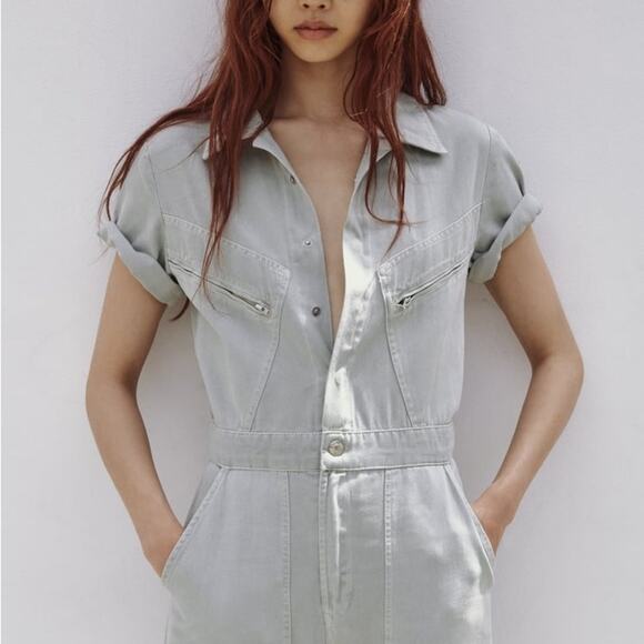 ZARA LONG COLORFUL JUMPSUIT - Picture 8 of 13